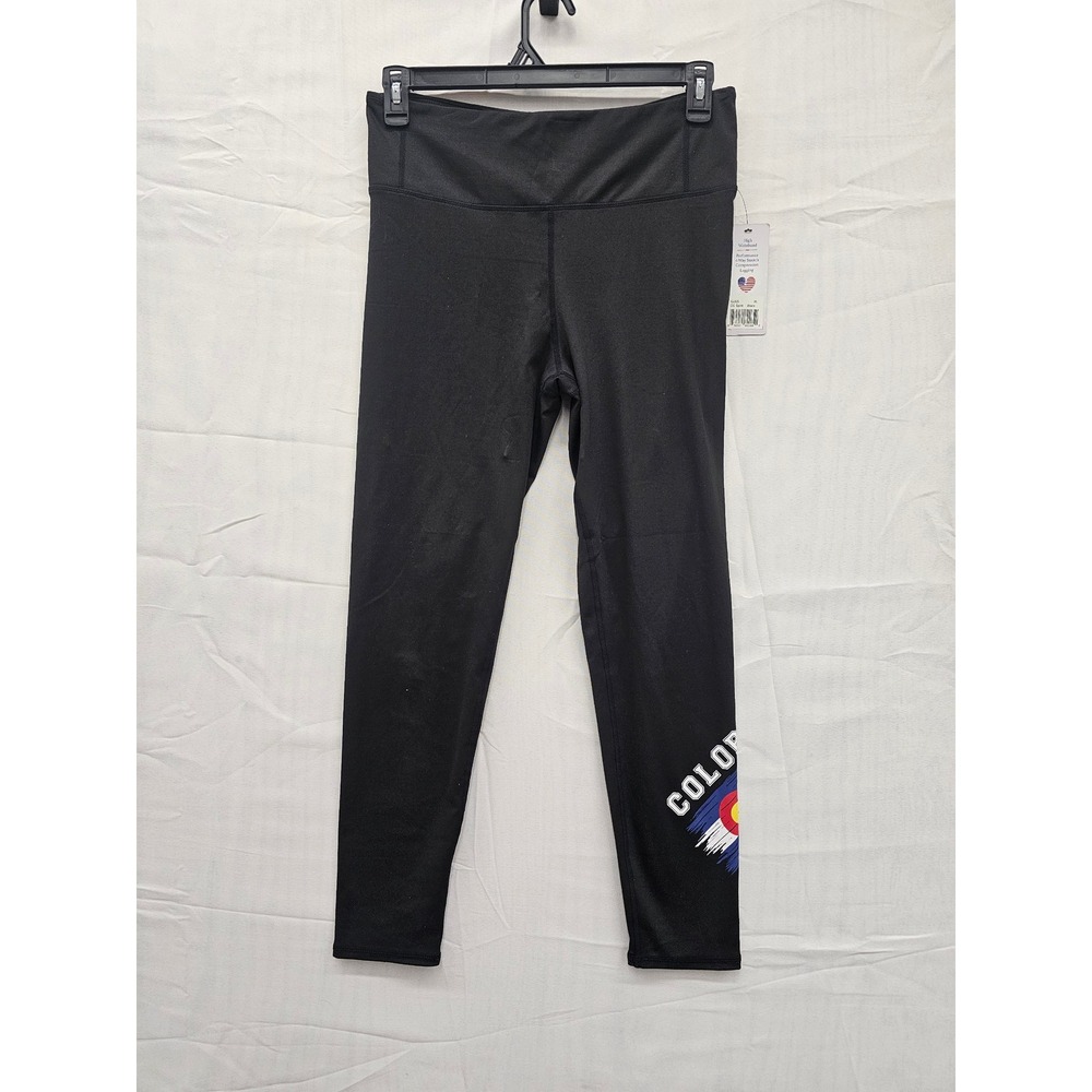 Collette Love Colorado Spirit High Waist Compression Leggings Black XL CL925 NWT